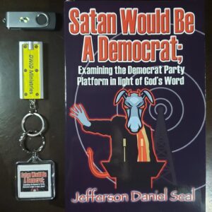 Political book with USB and keychain