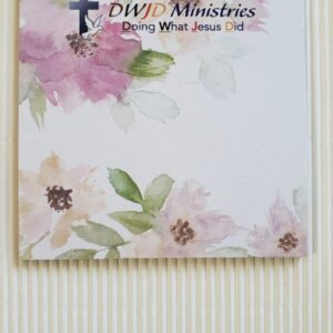 Christian ministry card with flowers