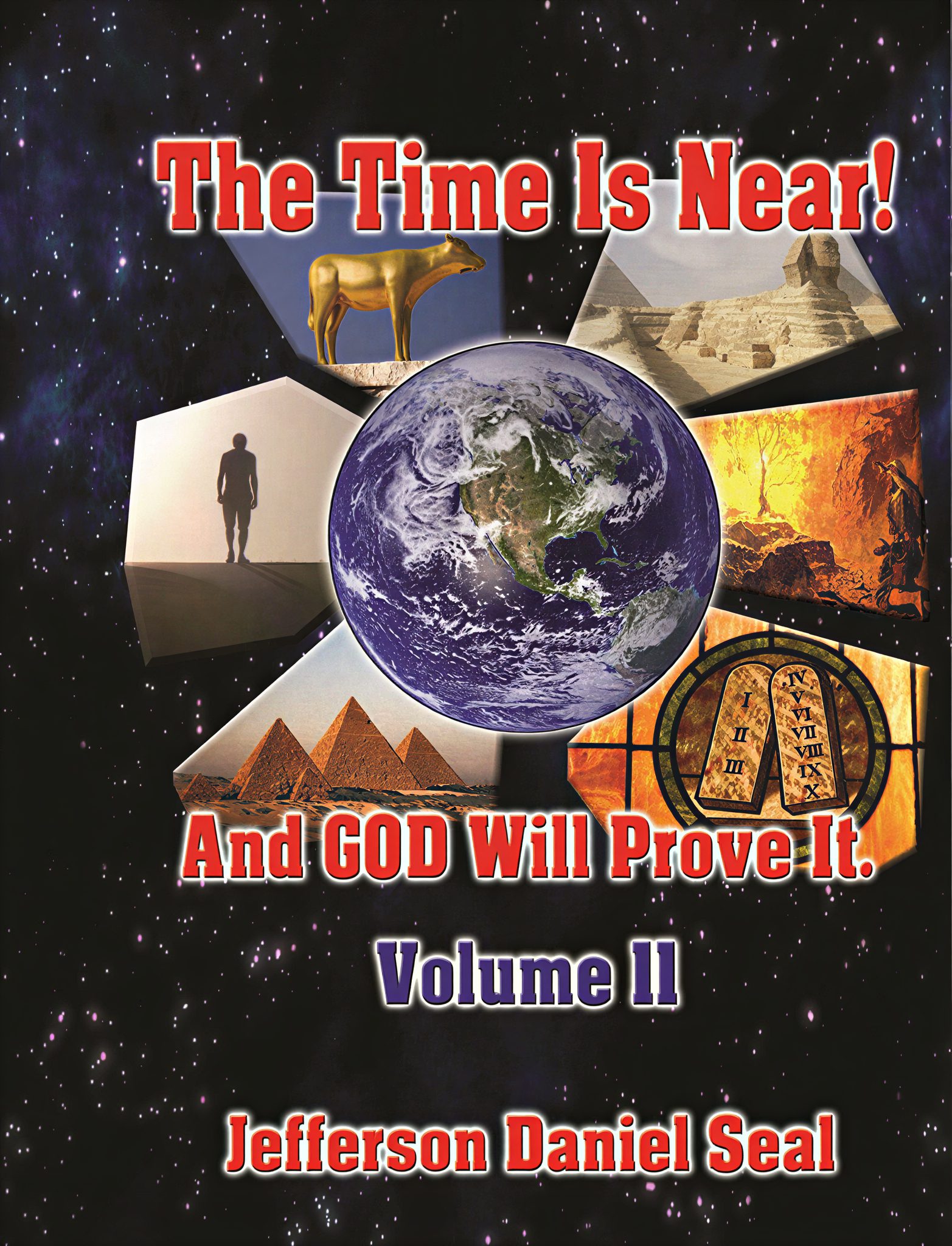 Book cover with globe and historical images.